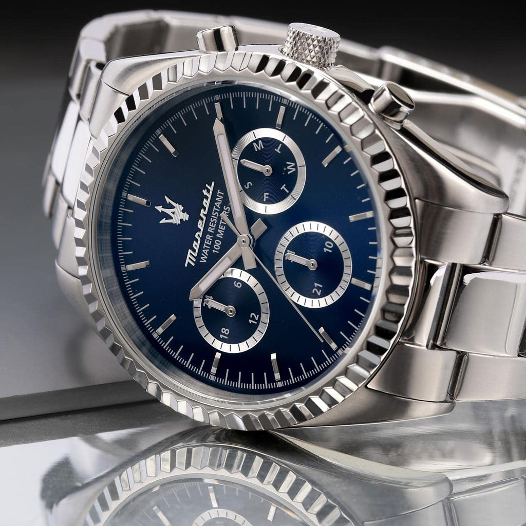 Maserati Competizione Chronograph Quartz Blue Dial Watch For Men - R8853100022 Buy Now By Maserati