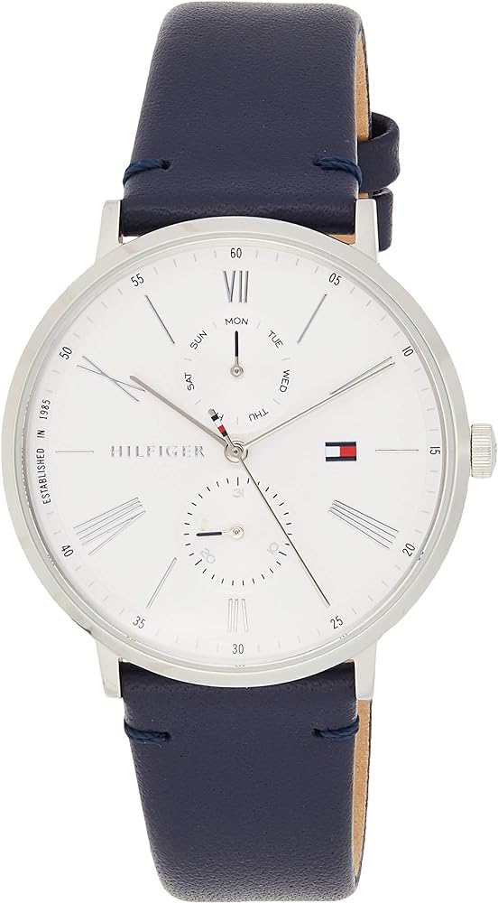 Tommy Hilfiger Jenna White Dial Blue Leather Strap Watch for Women - 1782072 Buy Now By Tommy Hilfiger