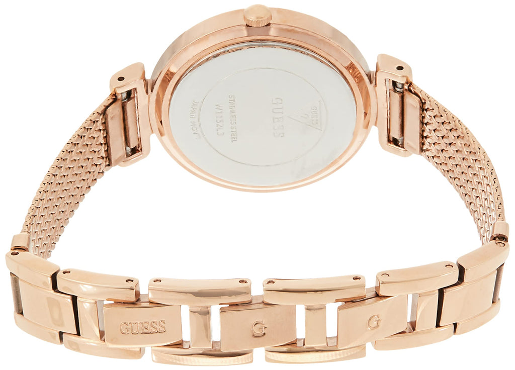 Guess Monroe Silver Dial Rose Gold Steel Strap Watch For Women - W1152L3 Buy Now By Guess