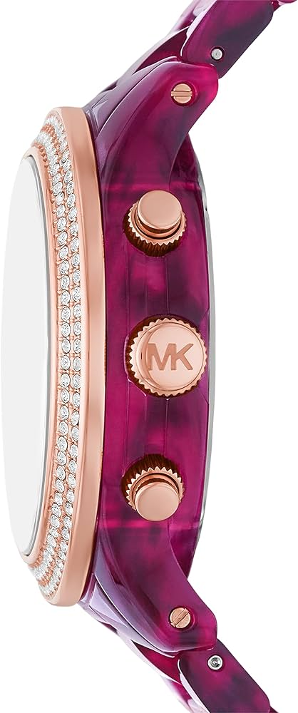 Michael Kors Runway Chronograph Red Dial Red Steel Strap Watch for Women - MK7425 Buy Now By Michael Kors