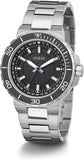 Guess Track Black Dial Silver Steel Strap Watch for Men - GW0426G1 Buy Now By Guess