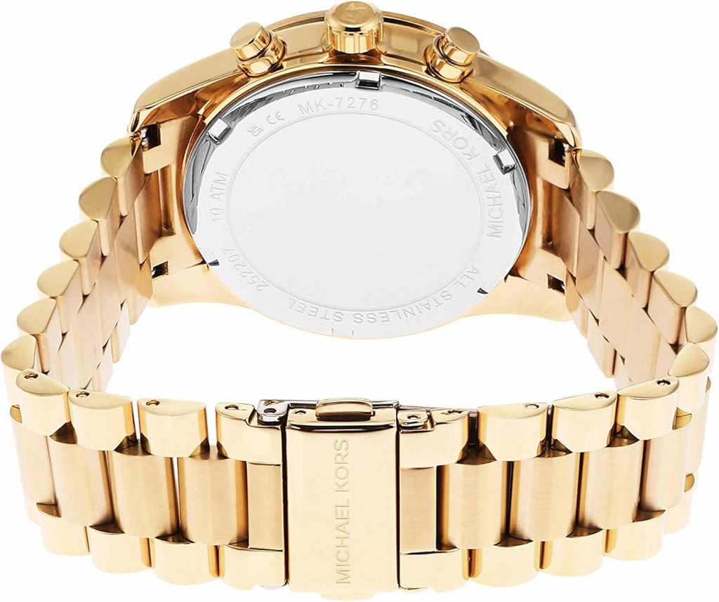 Michael Kors Lexington Chronograph Brown Dial Gold Steel Strap Watch For Women - MK7276 Buy Now By Michael Kors