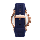 Michael Kors Dylan Blue Dial Blue Rubber Strap Watch for Men - MK8295 Buy Now By Michael Kors