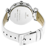 Swarovski Era Journey Silver Dial White Leather Strap Watch for Women - 5295346 Buy Now By Swarovski