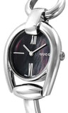 Gucci Horsebit Collection Mother of Pearl Black Dial Silver Steel Strap Watch For Women - YA139503 Buy Now By Gucci