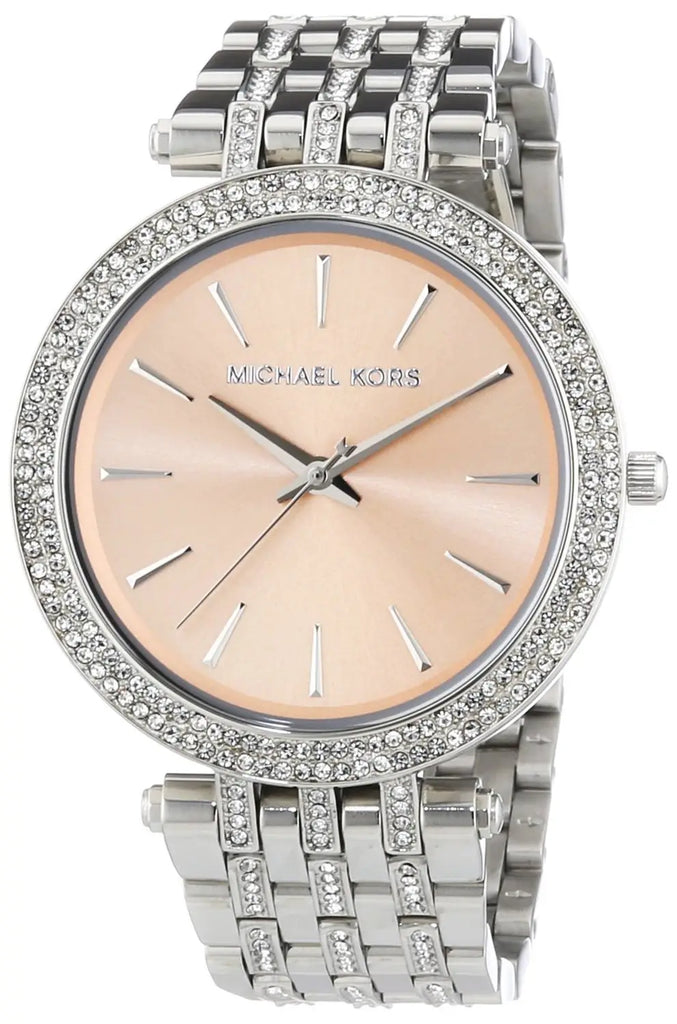 Michael Kors Darci Orange Dial Silver Stainless Steel Strap Watch for Women - MK3218 Buy Now By Michael Kors
