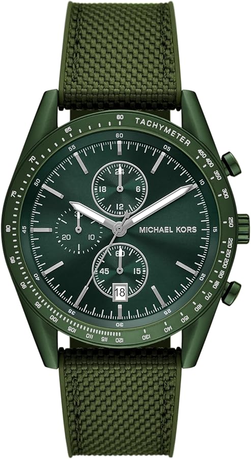 Michael Kors Accelerator Chronograph Green Dial Green Nylon Strap Watch for Men - MK9144 Buy Now By Michael Kors
