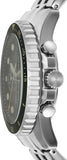 Fossil FB-01 Chronograph Black Dial Silver Steel Strap Watch for Men - FS5864 Buy Now By Fossil