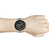 Hugo Boss Here Chronograph Black Dial Two Tone Steel Strap Watch for Men - 1513757 Buy Now By Hugo Boss