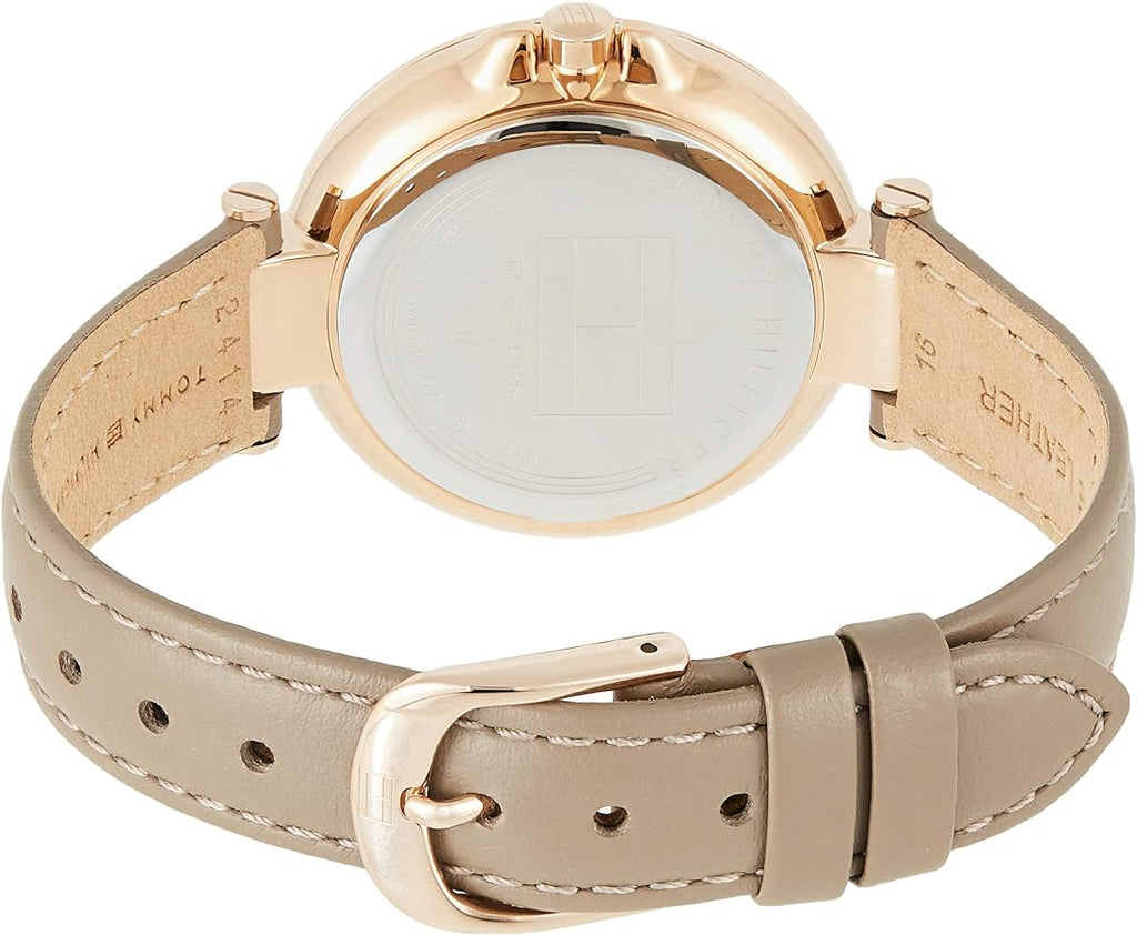 Tommy Hilfiger Angela Quartz Silver Dial Brown Leather Strap Watch for Women - 1782125 Buy Now By Tommy Hilfiger