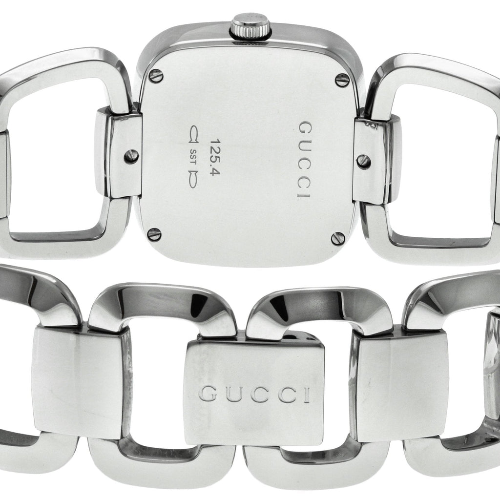 Gucci G Gucci Brown Dial Silver Steel Strap Watch For Women - YA125401 Buy Now By Gucci