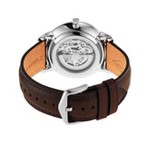 Fossil Neutra Automatic Skeleton White Dial Brown Leather Strap Watch for Men - ME3184 Buy Now By Fossil