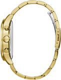 Guess Atlas Chronograph Gold Dial Gold Steel Strap Watch For Men - W0668G4 Buy Now By Guess