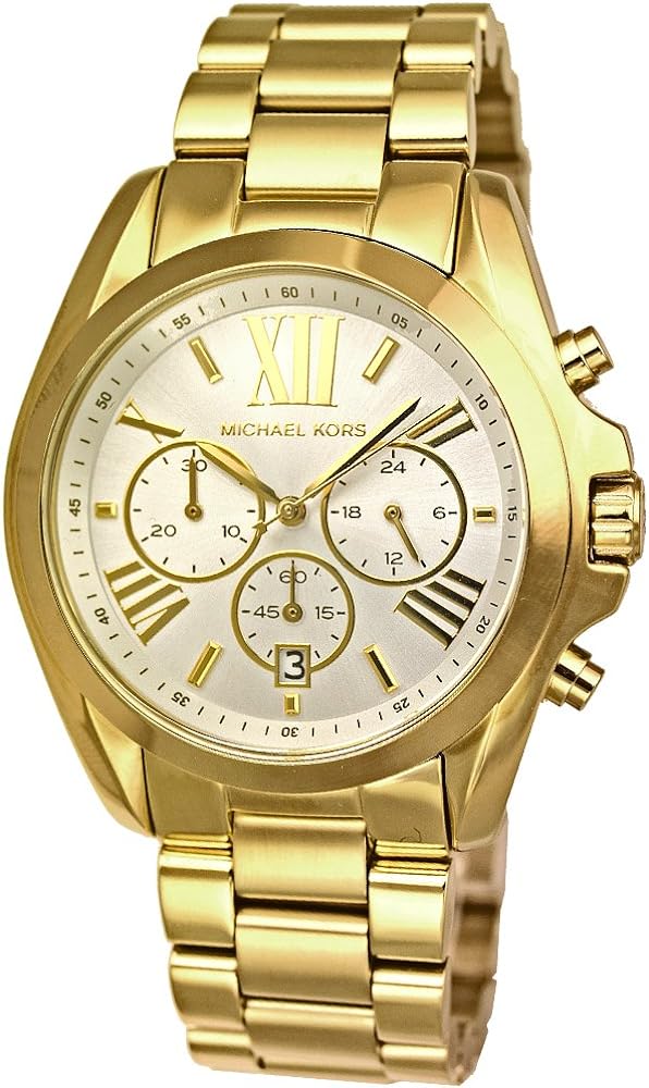 Michael Kors Bradshaw Chronograph White Dial Gold Steel Strap Watch For Women - MK6266 Buy Now By Michael Kors