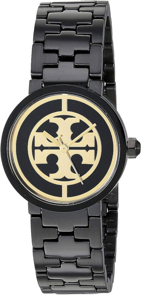 Tory Burch Reva Black Dial Black Steel Strap Watch for Women - TBW4038 Buy Now By Tory Burch