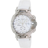 Tissot T Race Lady Chronograph White Dial White Rubber Strap Watch for Women - T048.217.17.017.00 Buy Now By Tissot