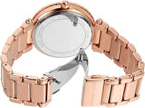 Michael Kors Parker Three-Hand Mother of Pearl White Dial Rose Gold Steel Strap Watch For Women - MK4695 Buy Now By Michael Kors