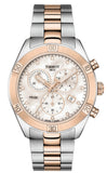 Tissot PR 100 Sport Chic Chronograph Diamonds Mother of Pearl Dial Two Tone Steel Strap Watch for Women - T101.917.22.116.00 Buy Now By Tissot