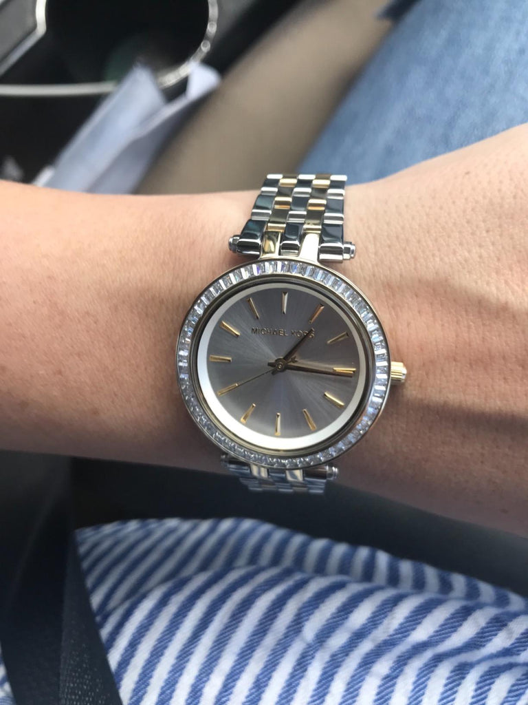 Michael Kors Darci Silver Dial Two Tone Steel Strap Watch for Women - MK3405 Buy Now By Michael Kors