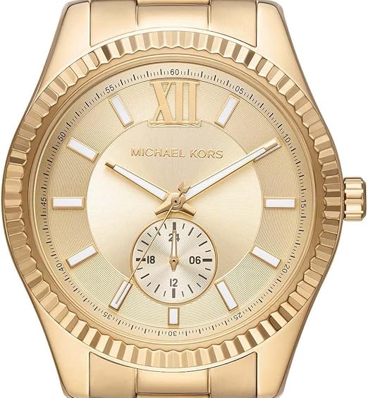 Michael Kors Lexington Quartz Gold Dial Gold Steel Strap Watch For Men - MK8947 Buy Now By Michael Kors