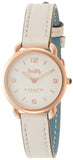 Coach Delancey White Dial White Leather Strap Watch for Women - 14502790 Buy Now By Coach