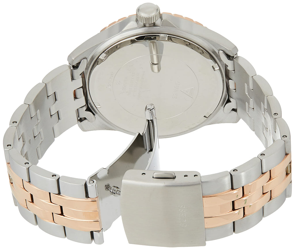 Guess Odyssey Blue Dial Two Tone Steel Strap Watch For Men - W1107G3 Buy Now By Guess