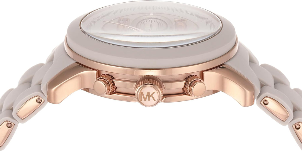 Michael Kors Runway Chronograph Grey Dial Grey Silicone Strap Watch For Women - MK7386 Buy Now By Michael Kors