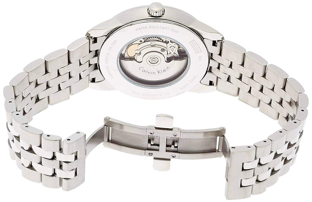 Calvin Klein Infinity Black Dial Silver Steel Strap Watch for Men - K5S34141 Buy Now By Calvin Klein