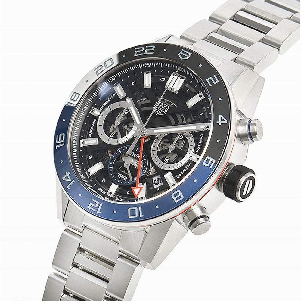 Tag Heuer Carrera Chronograph Blue Dial Silver Steel Strap Watch for Men - CBG2A1Z.BA0658 Buy Now By Tag Heuer