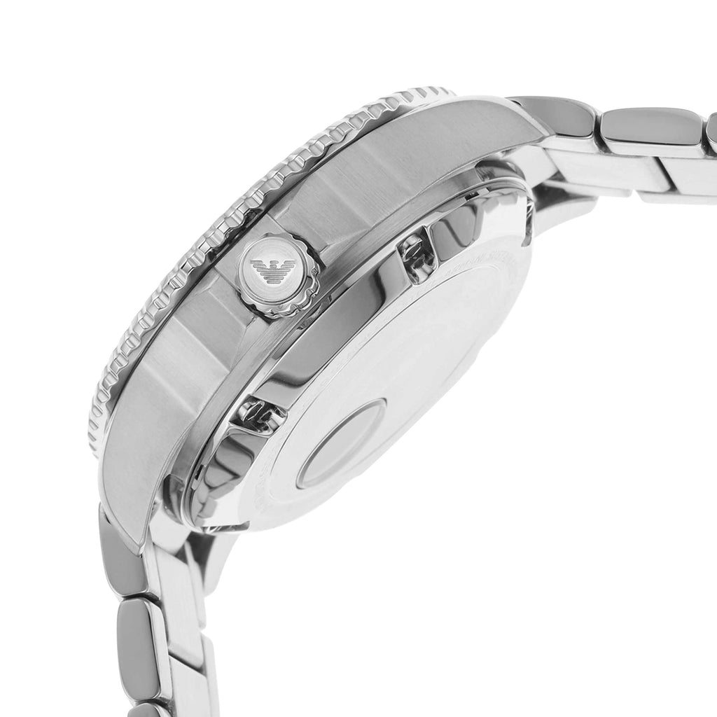 Emporio Armani Meccanico Automatic Blue Dial Silver Steel Strap Watch For Men - AR60059 Buy Now By Emporio Armani