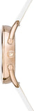 Swarovski Crystalline Glam Silver Dial White Leather Strap Watch for Women - 5452459 Buy Now By Swarovski