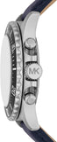 Michael Kors Everest Chronograph Black Dial Blue Leather Strap Watch For Men - MK9091 Buy Now By Michael Kors