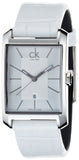 Calvin Klein Window White Dial White Leather Strap Watch for Women - K2M23120 Buy Now By Calvin Klein