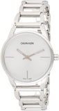 Calvin Klein Stately White Dial Silver Steel Strap Watch for Women - K3G23126 Buy Now By Calvin Klein