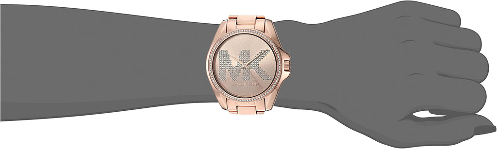 Michael Kors Bradshaw Quartz Rose Gold Dial Rose Gold Steel Strap Watch For Women - MK6556 Buy Now By Michael Kors