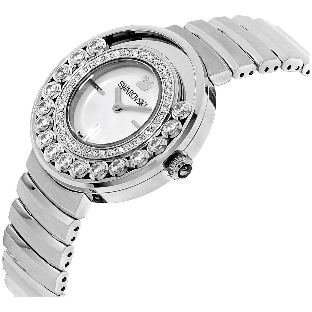 Swarovski Lovely Crystal Mother of Pearl Dial Silver Steel Strap Watch for Women - 1160307 Buy Now By Swarovski