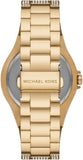 Michael Kors Lennox Three Hand Crystals White Dial Gold Steel Strap Watch For Women - MK6991 Buy Now By Michael Kors