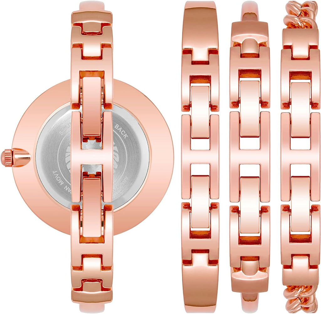 Emporio Armani Retro Quartz Silver Dial Rose Gold Steel Strap Watch For Women - AR1776 Buy Now By Emporio Armani
