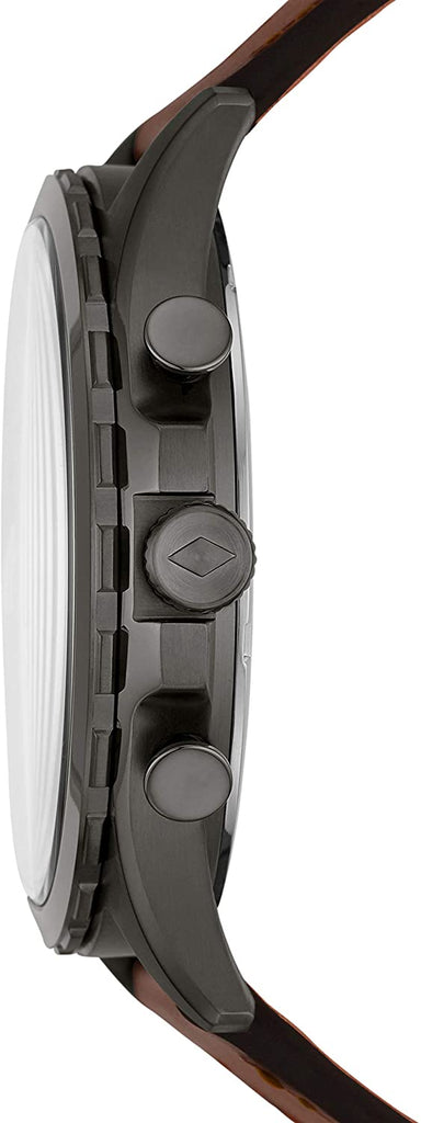 Fossil Forrester Chronograph Grey Dial Brown Leather Strap Watch for Men - FS5815 Buy Now By Fossil