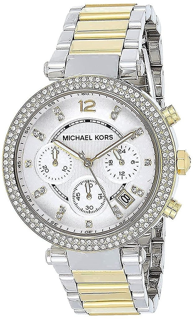Michael Kors Parker White Dial Two Tone Steel Strap Watch for Women - MK5626 Buy Now By Michael Kors