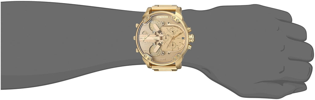 Diesel Mr Daddy 2.0 Chronograph Gold Dial Gold Steel Strap Watch For Men - DZ7399 Buy Now By Diesel