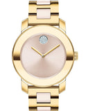 Movado Bold Beige Dial Two Tone Steel Strap Watch For Women - 3600640 Buy Now By Movado