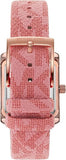 Michael Kors Emery Quartz Diamonds Red Dial Pink Leather Strap Watch For Women - MK2966 Buy Now By Michael Kors