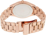 Michael Kors Slim Runway Purple Dial Rose Gold Steel Strap Watch for Women - MK3293 Buy Now By Michael Kors