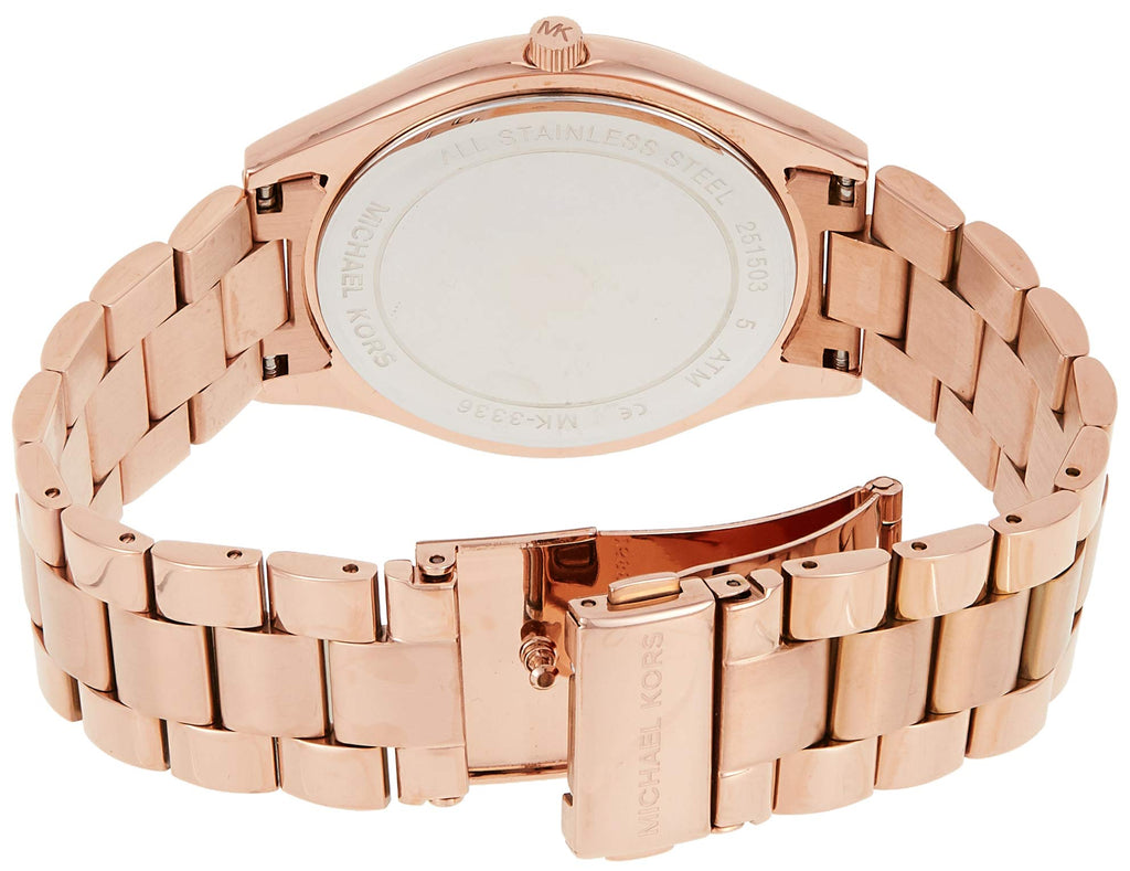Michael Kors Runway Rose Gold Dial Rose Gold Steel Strap Watch for Women - MK3336 Buy Now By Michael Kors