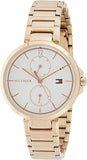 Tommy Hilfiger Angela Quartz White Dial Rose Gold Steel Strap Watch for Women - 1782124 Buy Now By Tommy Hilfiger