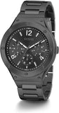 Guess Scope Multifunction Black Dial Black Steel Strap Watch for Men - GW0454G3 Buy Now By Guess