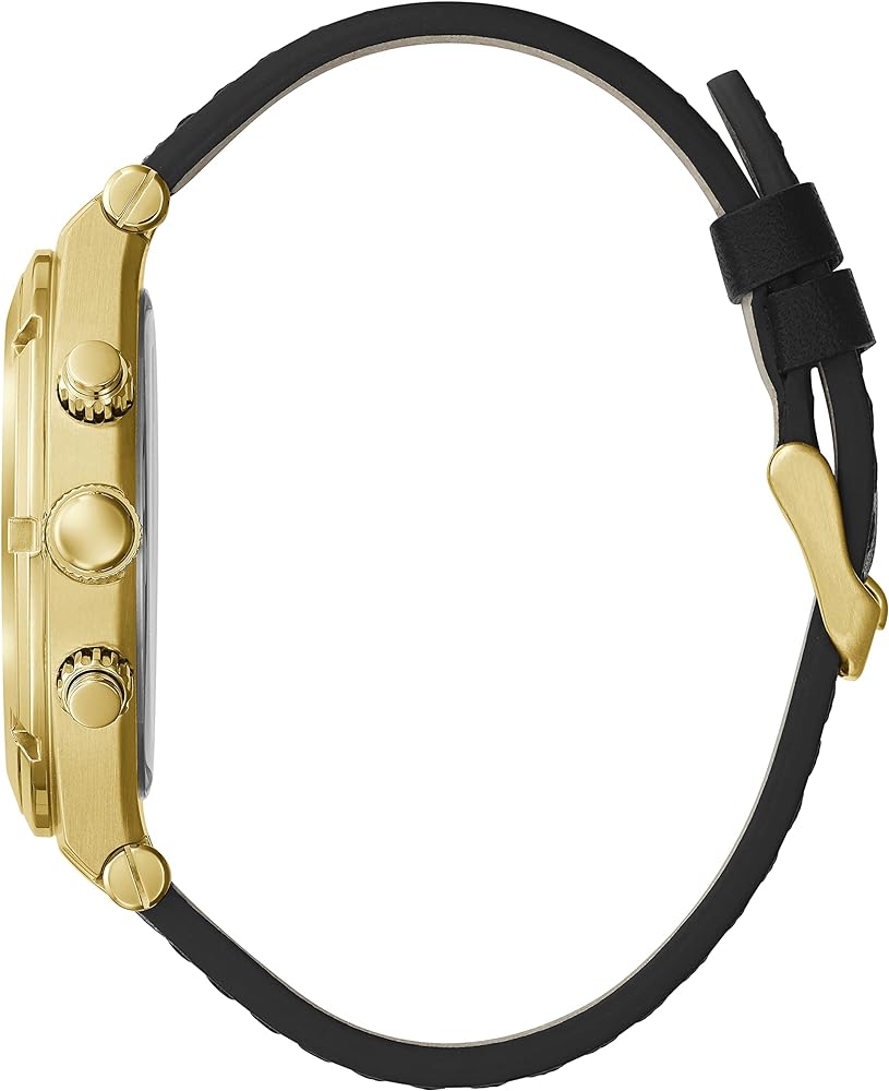 Guess Continental Black Dial Black Rubber Strap Watch for Men - GW0262G2 Buy Now By Guess