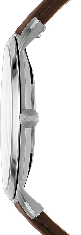 Fossil Minimalist Off White Dial Brown Leather Strap Watch for Men - FS5306 Buy Now By Fossil