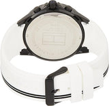 Tommy Hilfiger Aiden Chronograph White Dial White Rubber Strap Watch For Men - 1791862 Buy Now By Tommy Hilfiger